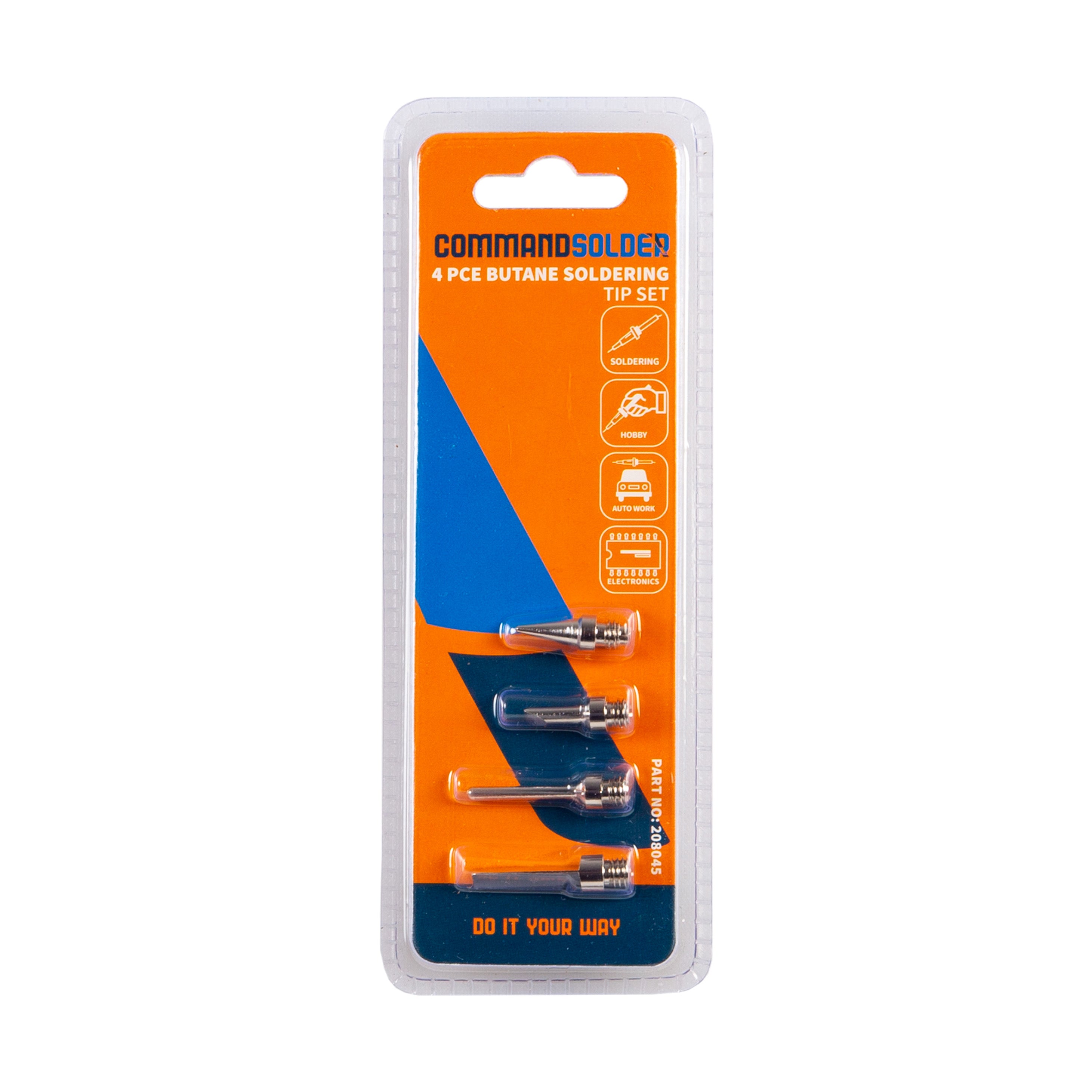 Butane Soldering Tip Set 4 Piece