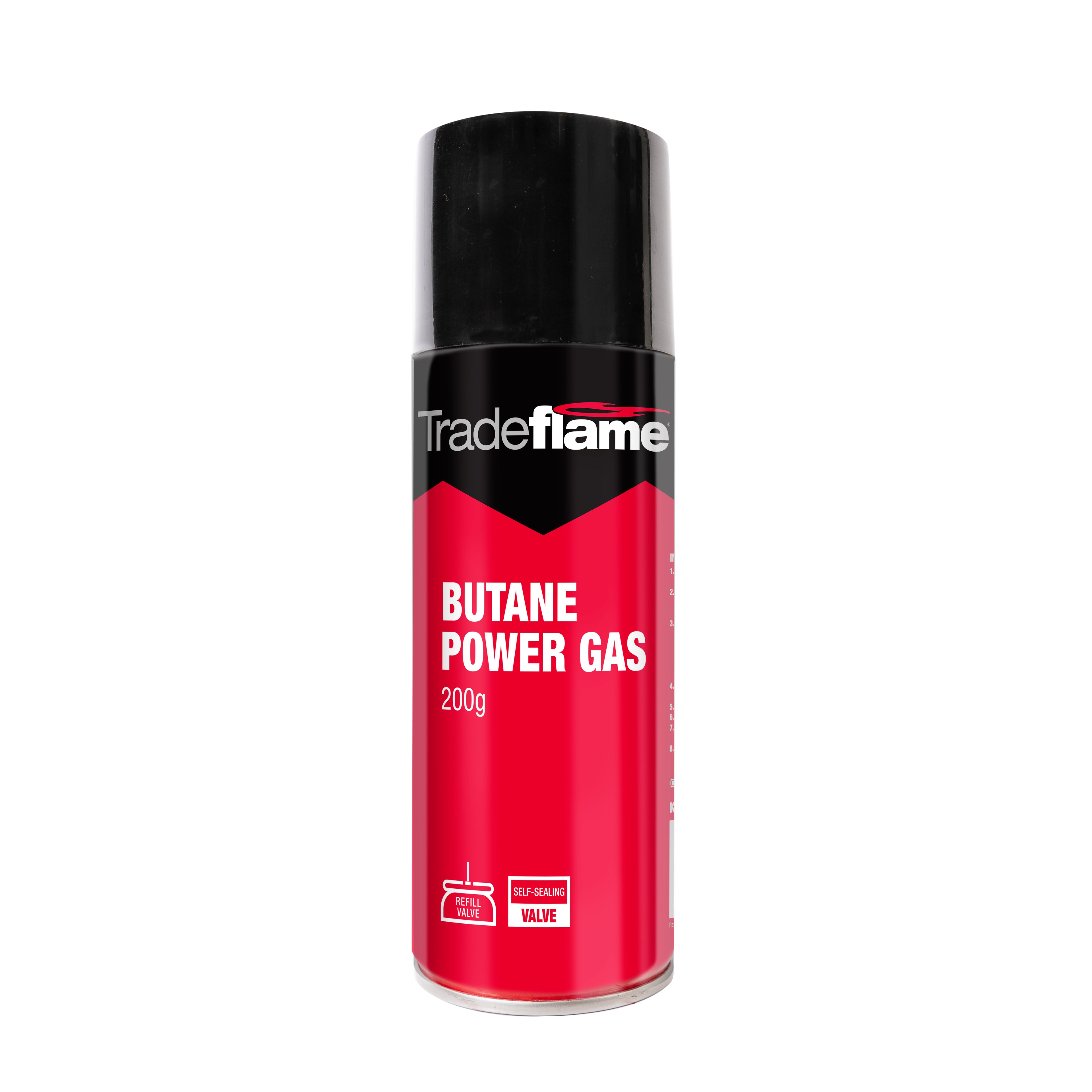 Butane Gas Cartridge  - Refill Valve - 200g