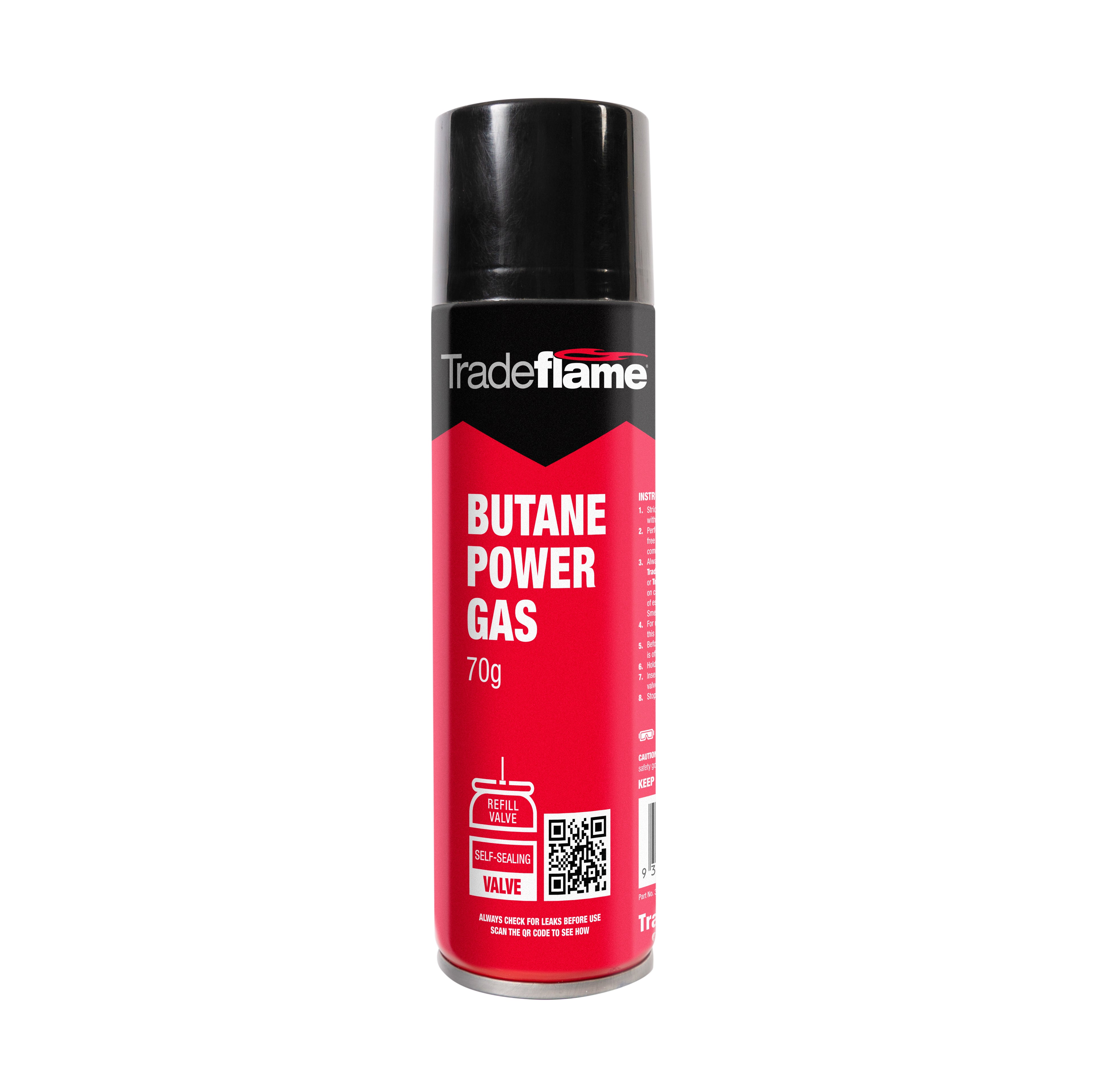 Butane Gas Cartridge  - Refill Valve - 70g