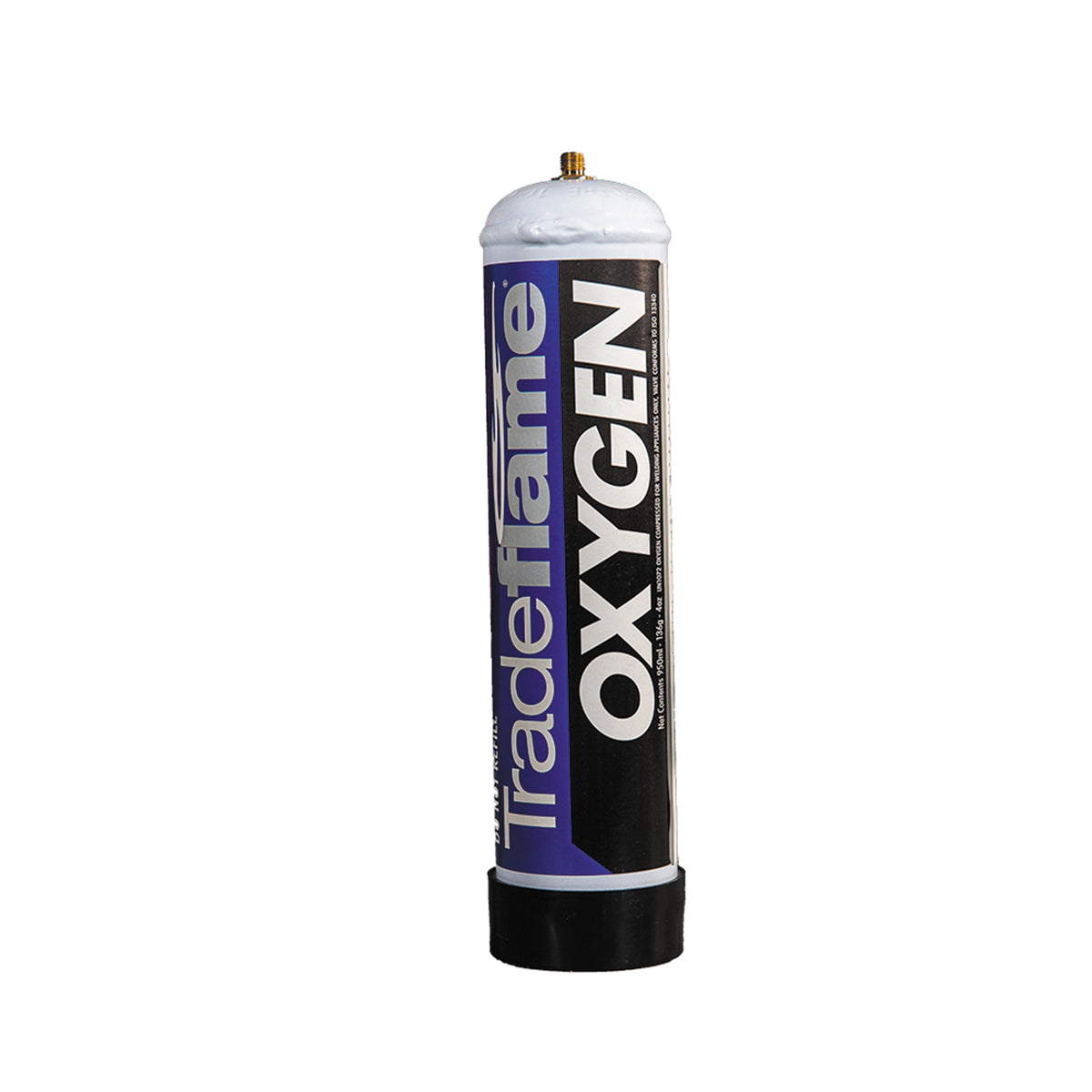 O2 Gas Cartridges Tradeflame Oxygen Gas Cylinder 950ml Disposable